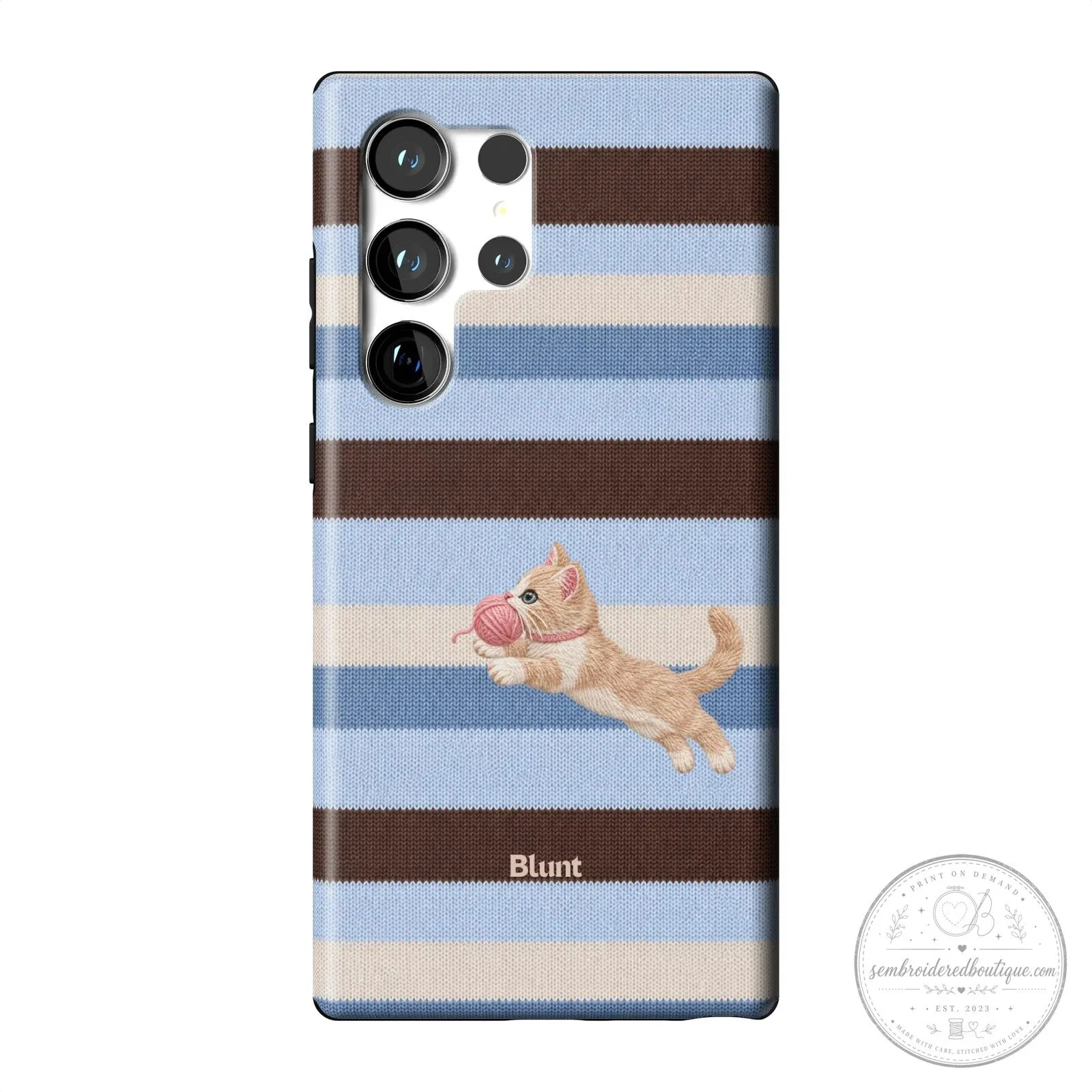 Cute Kitten Playing with Yarn Ball Knitted Pattern Samsung Phone Case 30 Cute Kitten Playing with Yarn Ball Knitted Pattern Samsung Phone Case