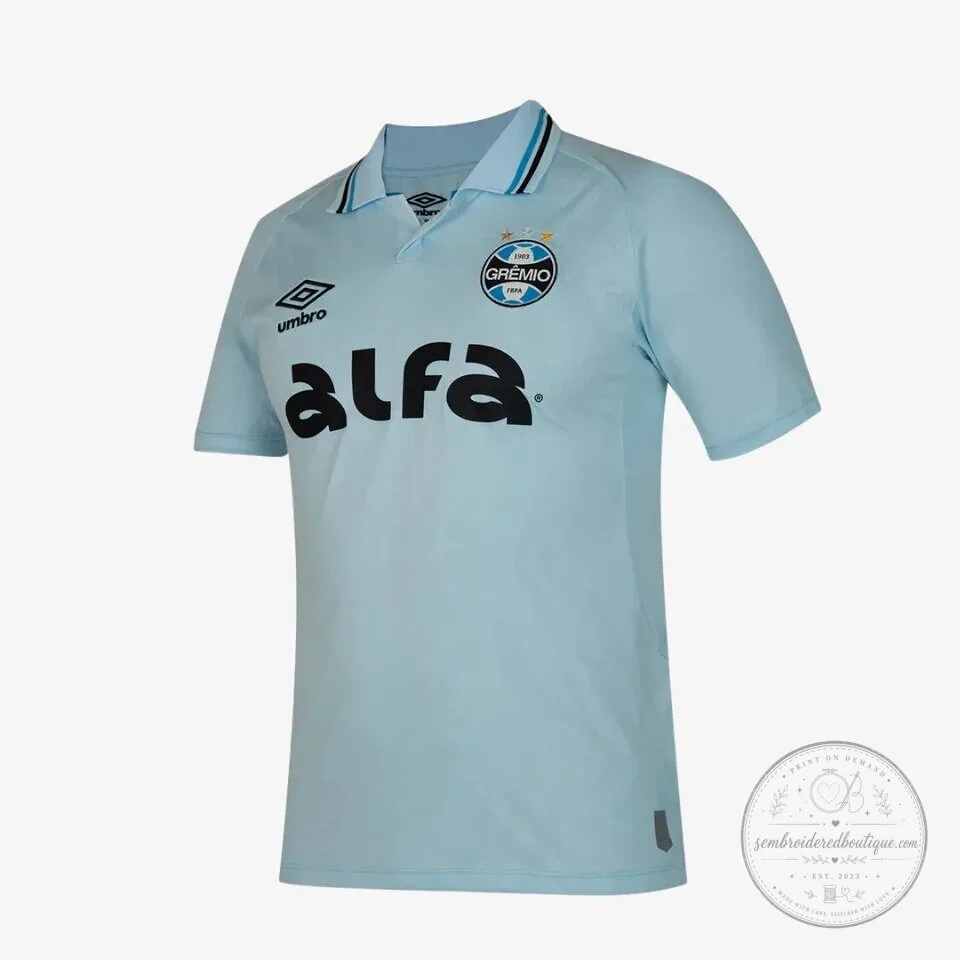 Grêmio Foot-Ball Porto Alegrense Light Blue Away Soccer Fan Jersey 8 Grêmio Foot-Ball Porto Alegrense Light Blue Away Soccer Fan Jersey