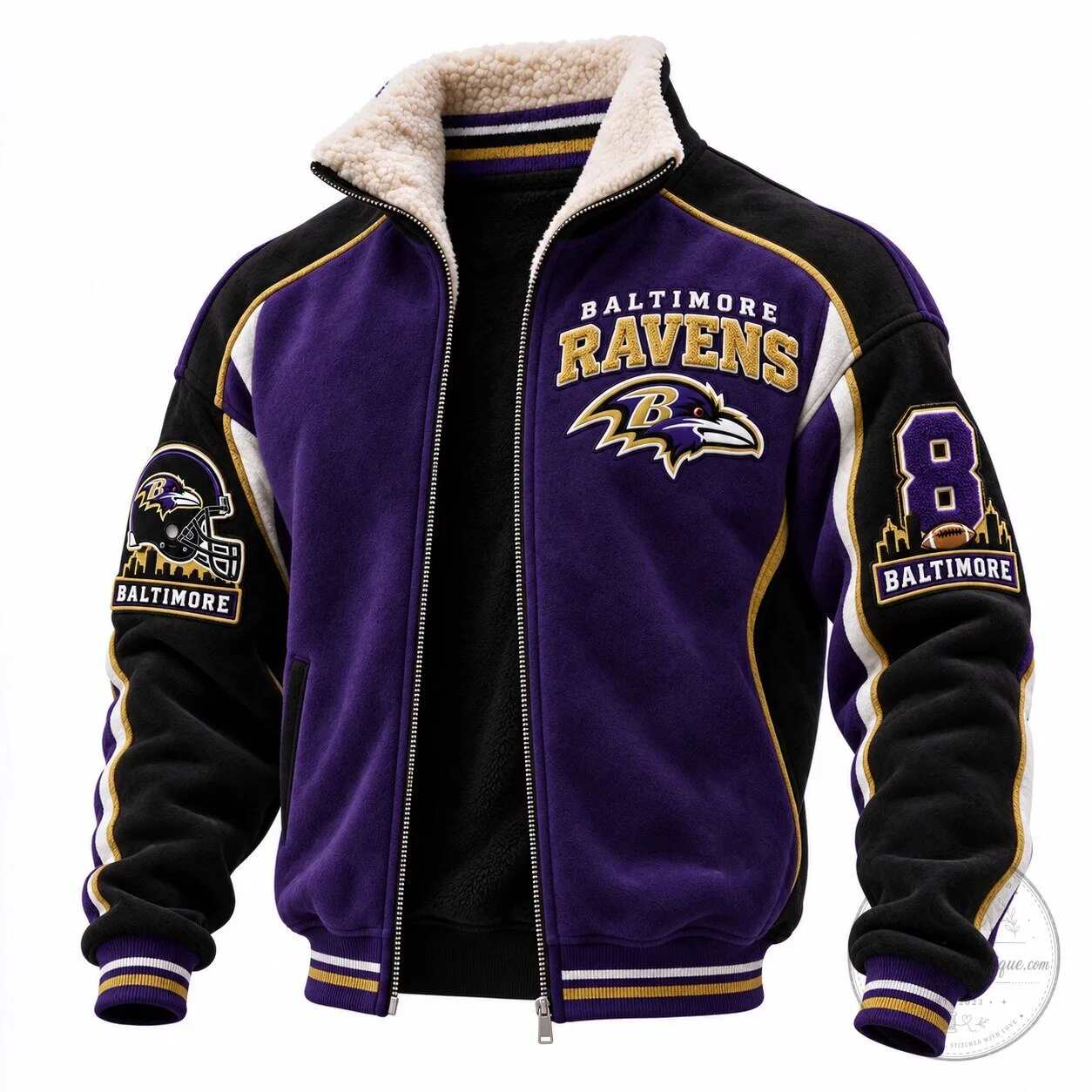 Bomber Jacket for Baltimore Ravens Football Team