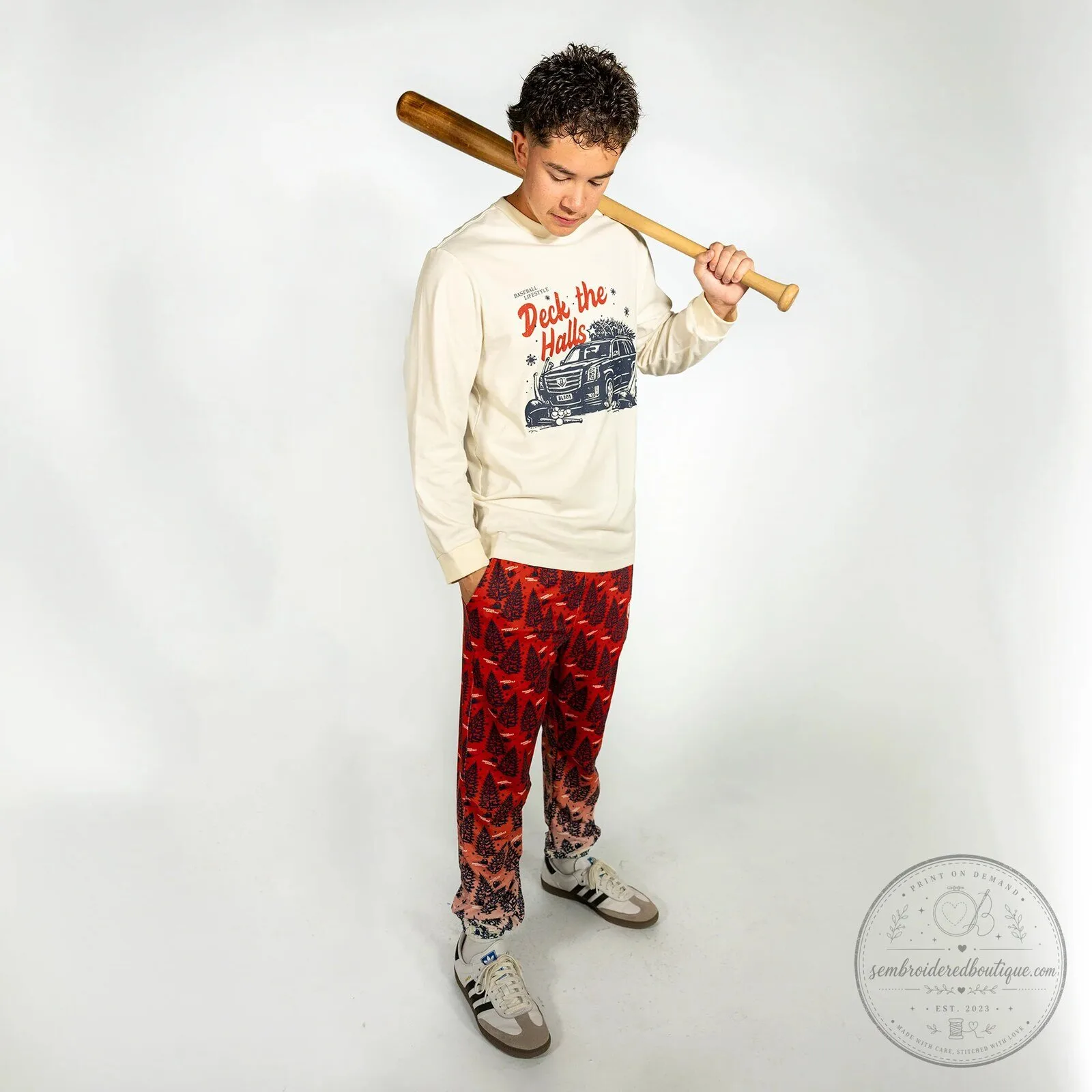 Christmas Holiday Red Pine Tree Pattern Winter Season Pajama Pants 17 Christmas Holiday Red Pine Tree Pattern Winter Season Pajama Pants