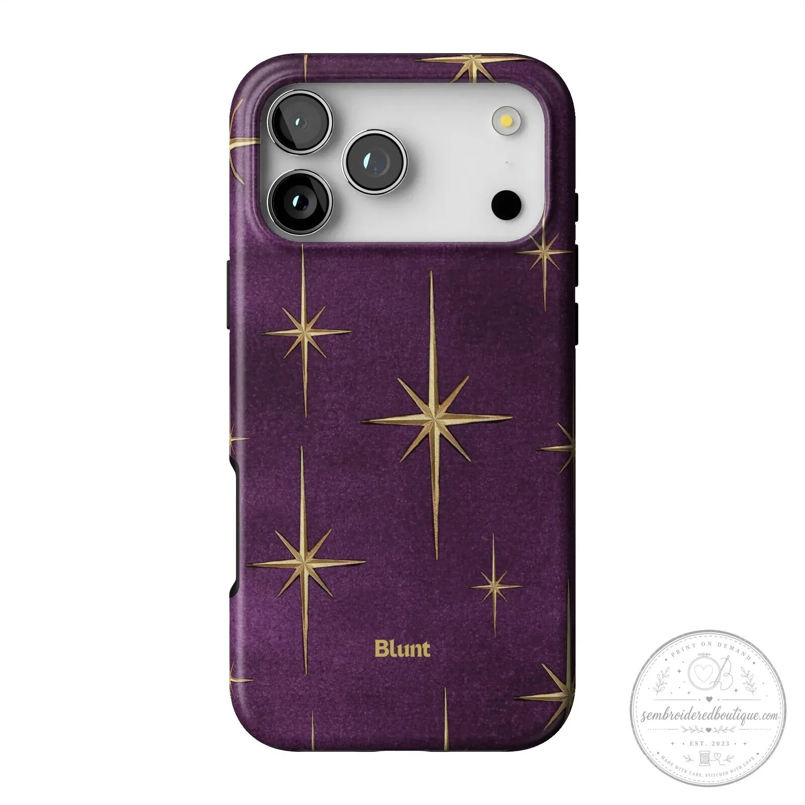 Purple Gold Starburst Pattern Protective Phone Case for iPhone 15 Pro Max 35 Purple Gold Starburst Pattern Protective Phone Case for iPhone 15 Pro Max