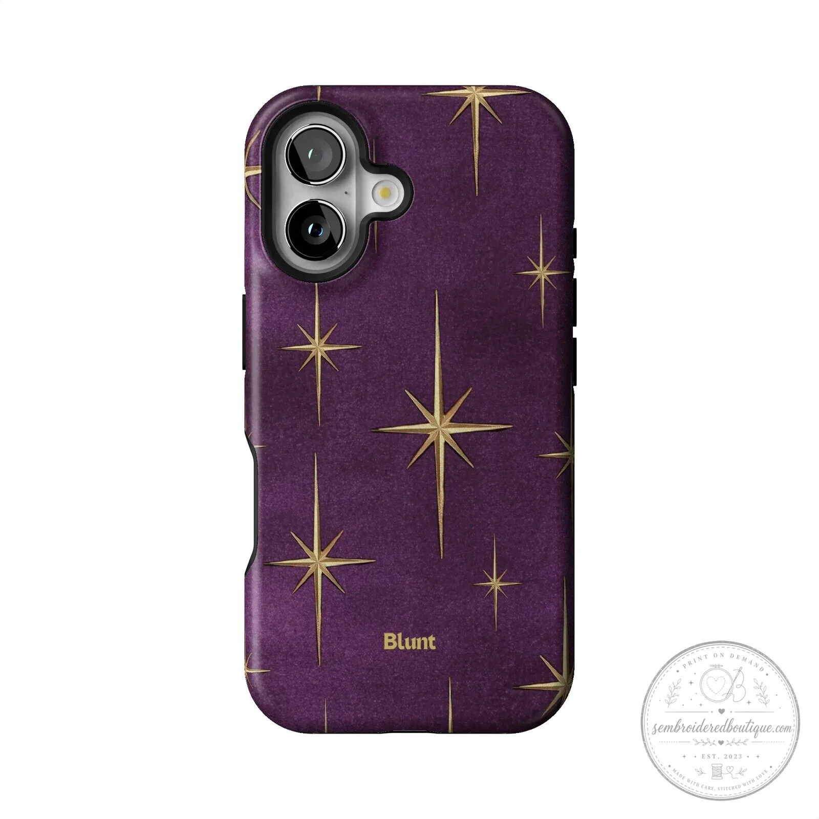 Purple Gold Starburst Pattern Protective Phone Case for iPhone 15 Pro Max 39 Purple Gold Starburst Pattern Protective Phone Case for iPhone 15 Pro Max