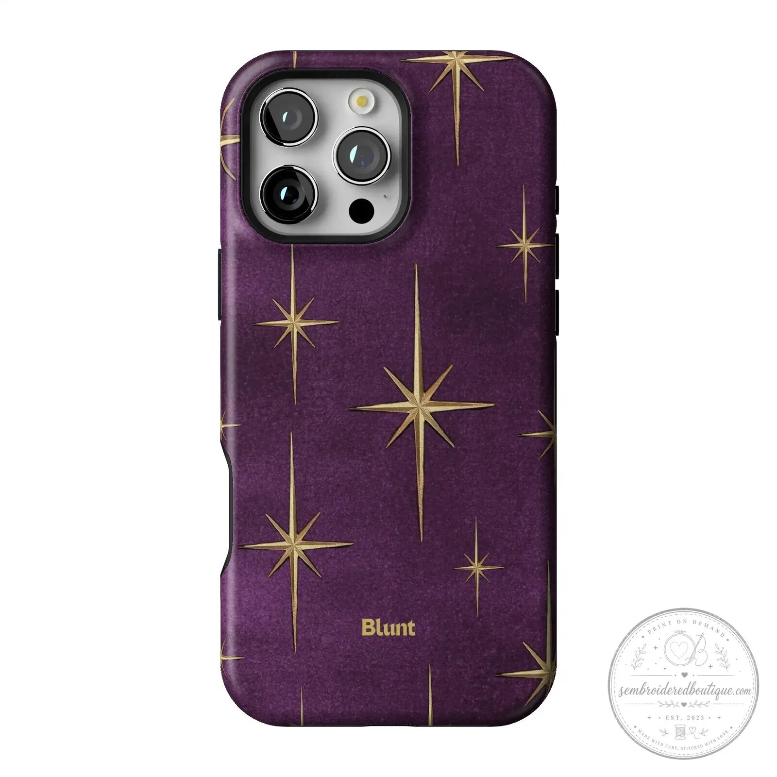 Purple Gold Starburst Pattern Protective Phone Case for iPhone 15 Pro Max 41 Purple Gold Starburst Pattern Protective Phone Case for iPhone 15 Pro Max