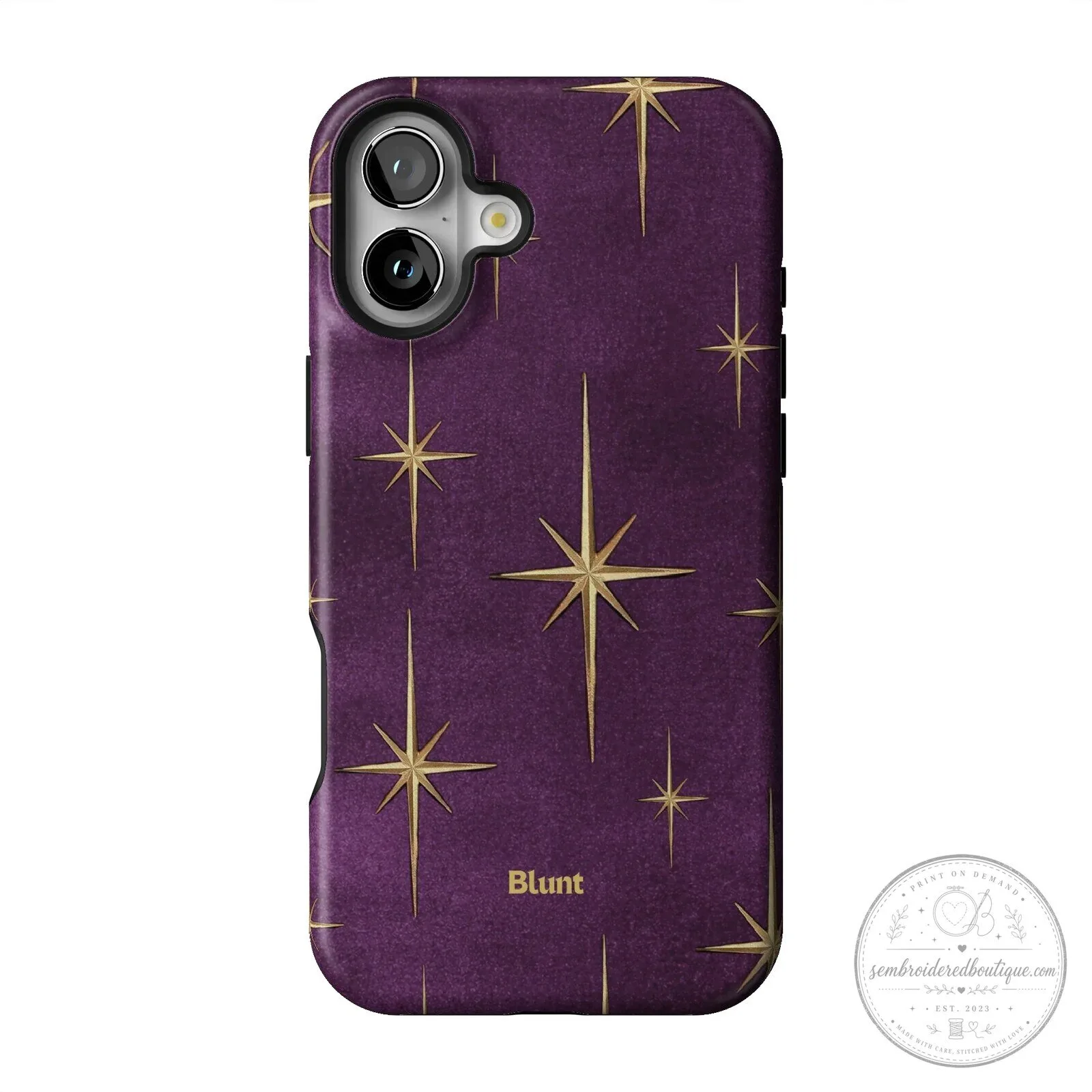 Purple Gold Starburst Pattern Protective Phone Case for iPhone 15 Pro Max 42 Purple Gold Starburst Pattern Protective Phone Case for iPhone 15 Pro Max