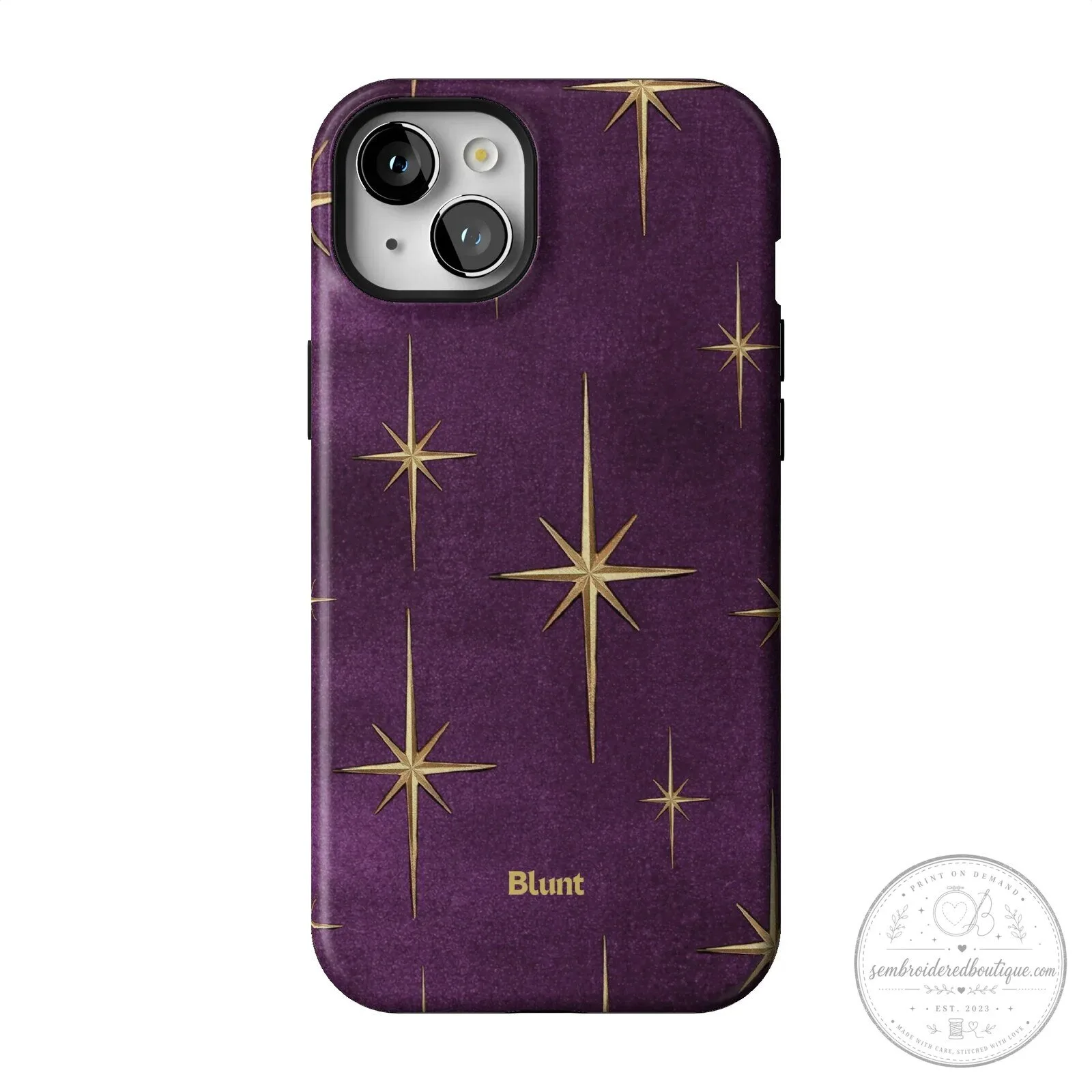 Purple Gold Starburst Pattern Protective Phone Case for iPhone 15 Pro Max 47 Purple Gold Starburst Pattern Protective Phone Case for iPhone 15 Pro Max