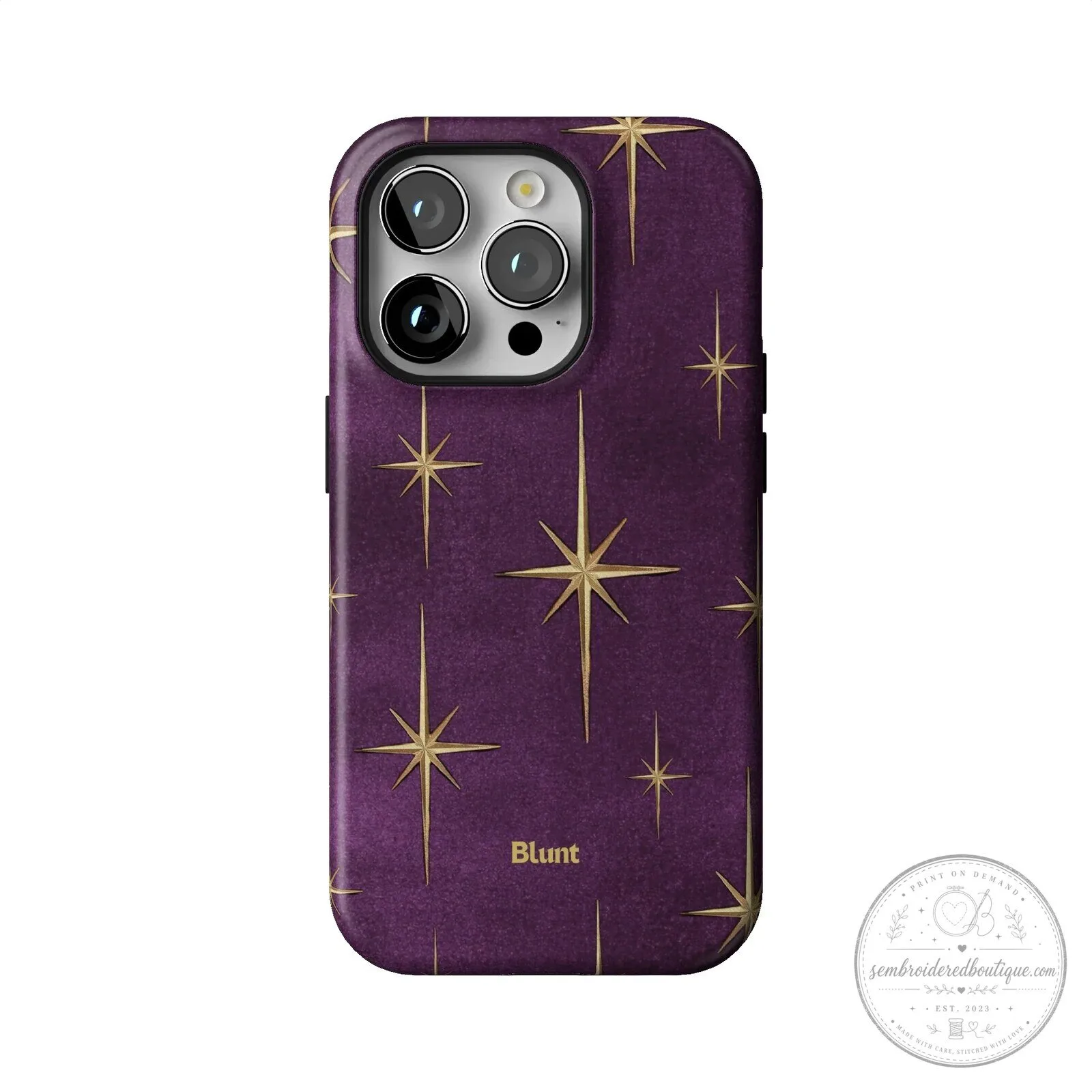 Purple Gold Starburst Pattern Protective Phone Case for iPhone 15 Pro Max 49 Purple Gold Starburst Pattern Protective Phone Case for iPhone 15 Pro Max