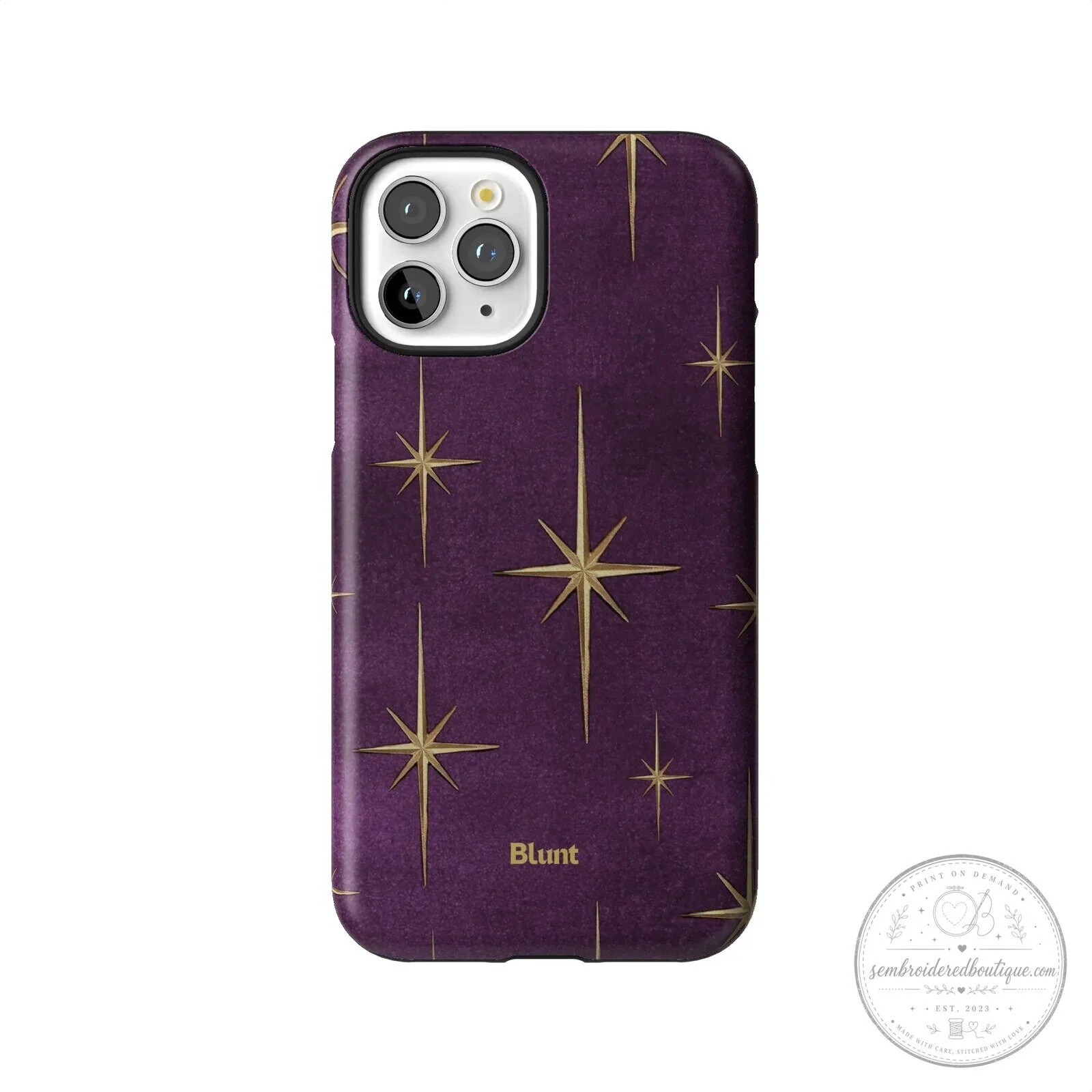 Purple Gold Starburst Pattern Protective Phone Case for iPhone 15 Pro Max 61 Purple Gold Starburst Pattern Protective Phone Case for iPhone 15 Pro Max