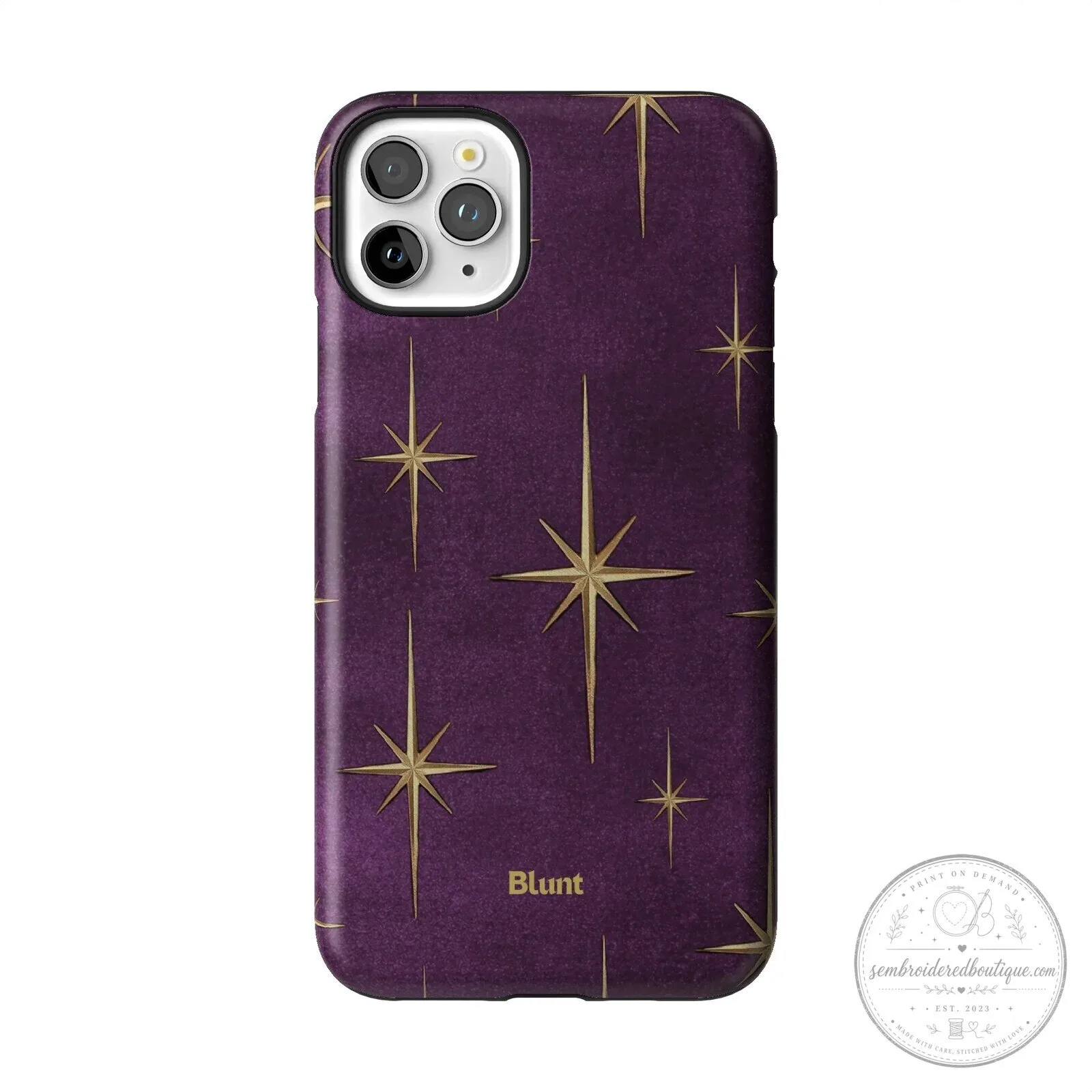 Purple Gold Starburst Pattern Protective Phone Case for iPhone 15 Pro Max 62 Purple Gold Starburst Pattern Protective Phone Case for iPhone 15 Pro Max
