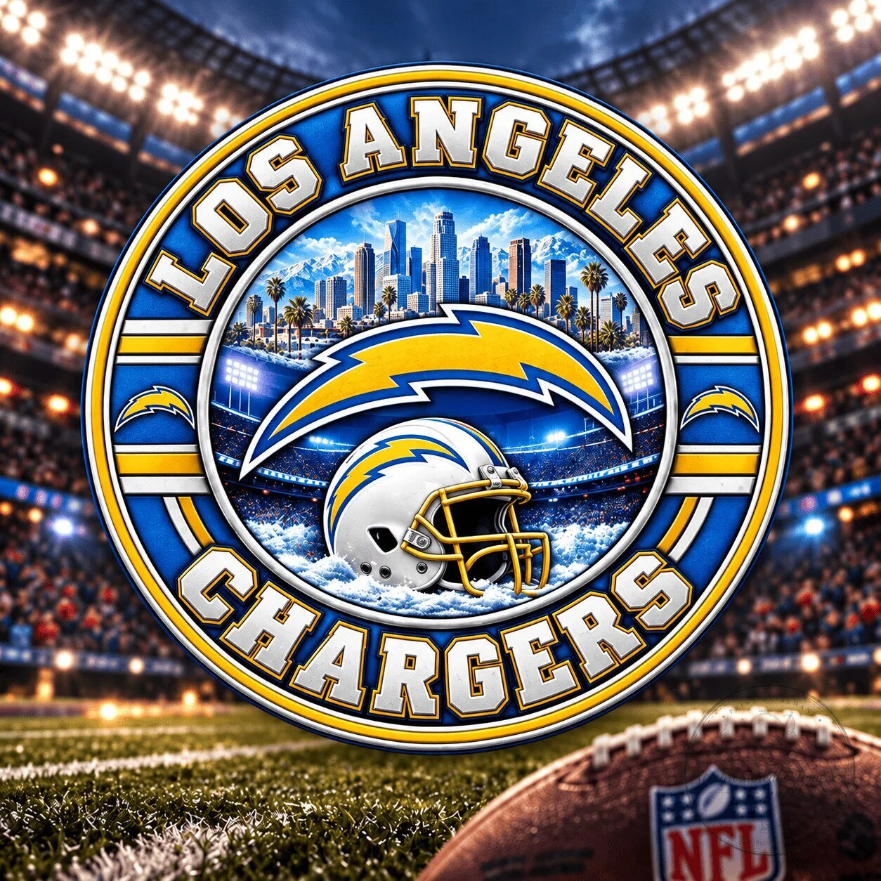 Los Angeles Chargers National Football League Team Collectible Coin 1 Los Angeles Chargers National Football League Team Collectible Coin