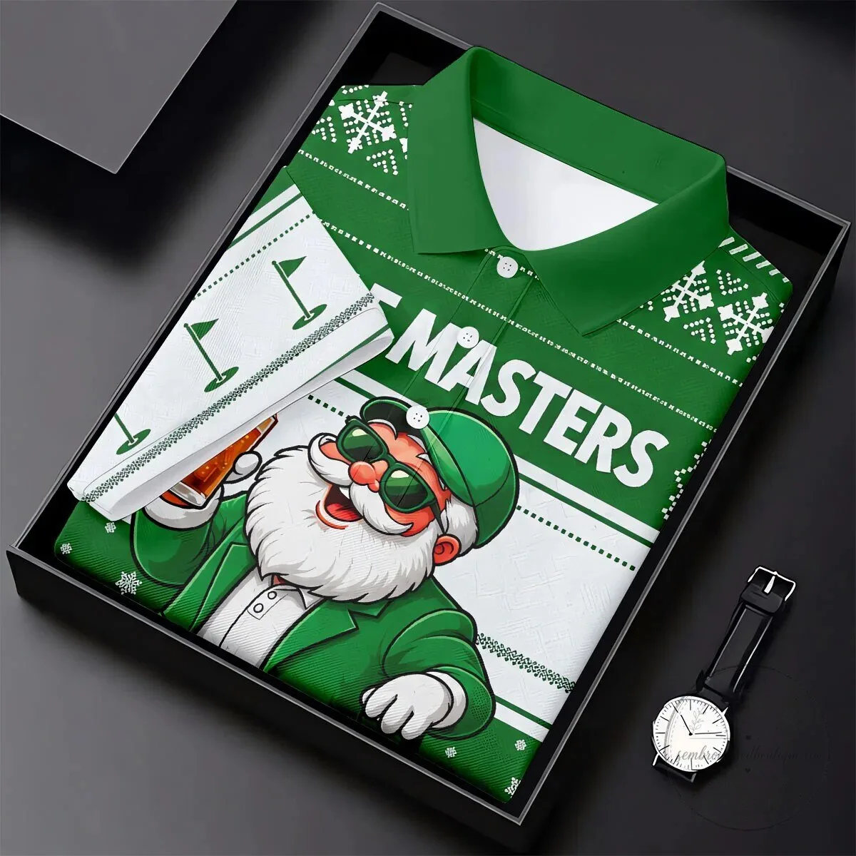 Golf Masters Green Jacket Santa Claus Christmas Sleeveless Polo Shirt 22 Golf Masters Green Jacket Santa Claus Christmas Sleeveless Polo Shirt