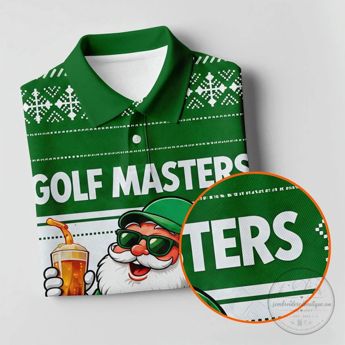 Golf Masters Green Jacket Santa Claus Christmas Sleeveless Polo Shirt 24 Golf Masters Green Jacket Santa Claus Christmas Sleeveless Polo Shirt