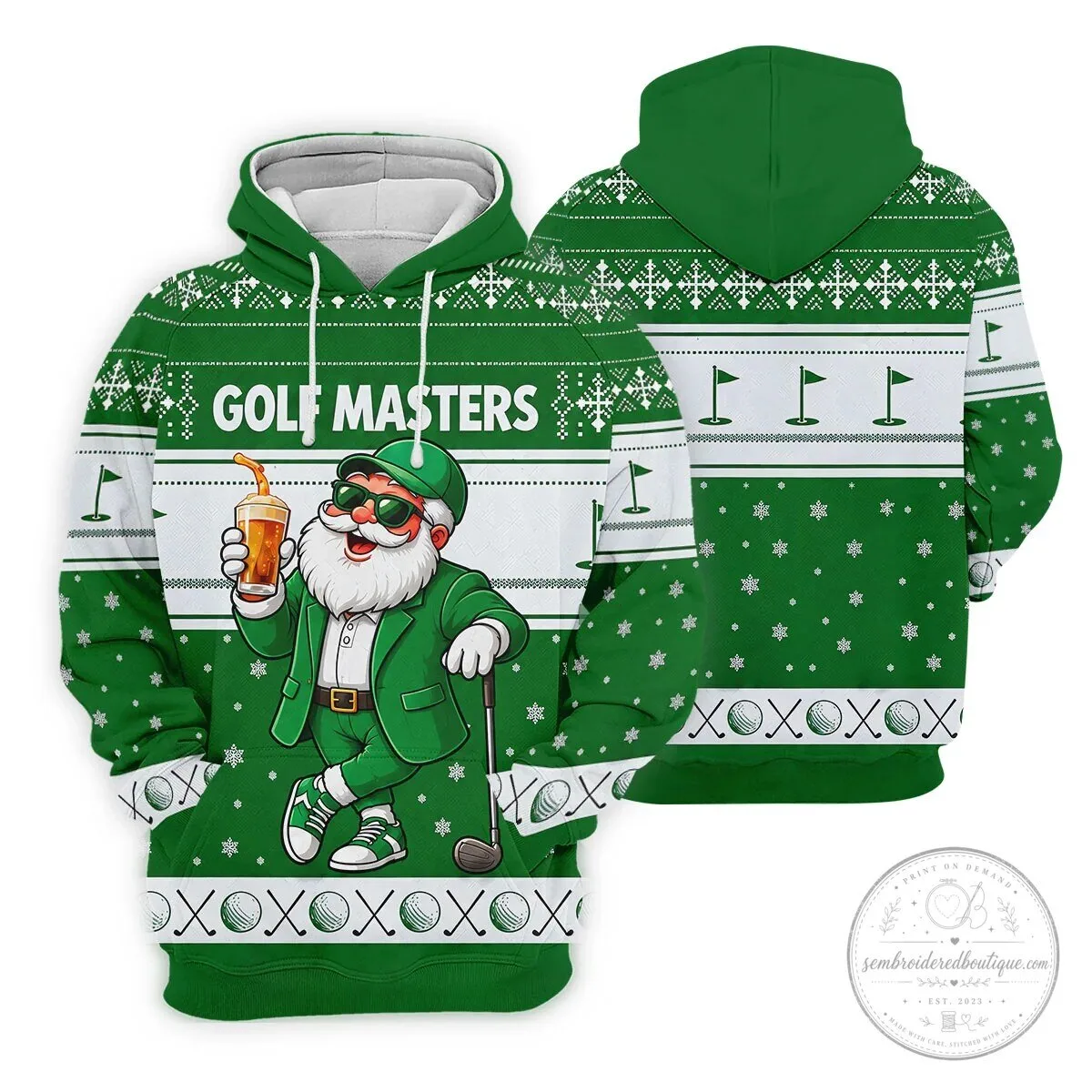 Golf Masters Green Jacket Santa Claus Christmas Sleeveless Polo Shirt 29 Golf Masters Green Jacket Santa Claus Christmas Sleeveless Polo Shirt