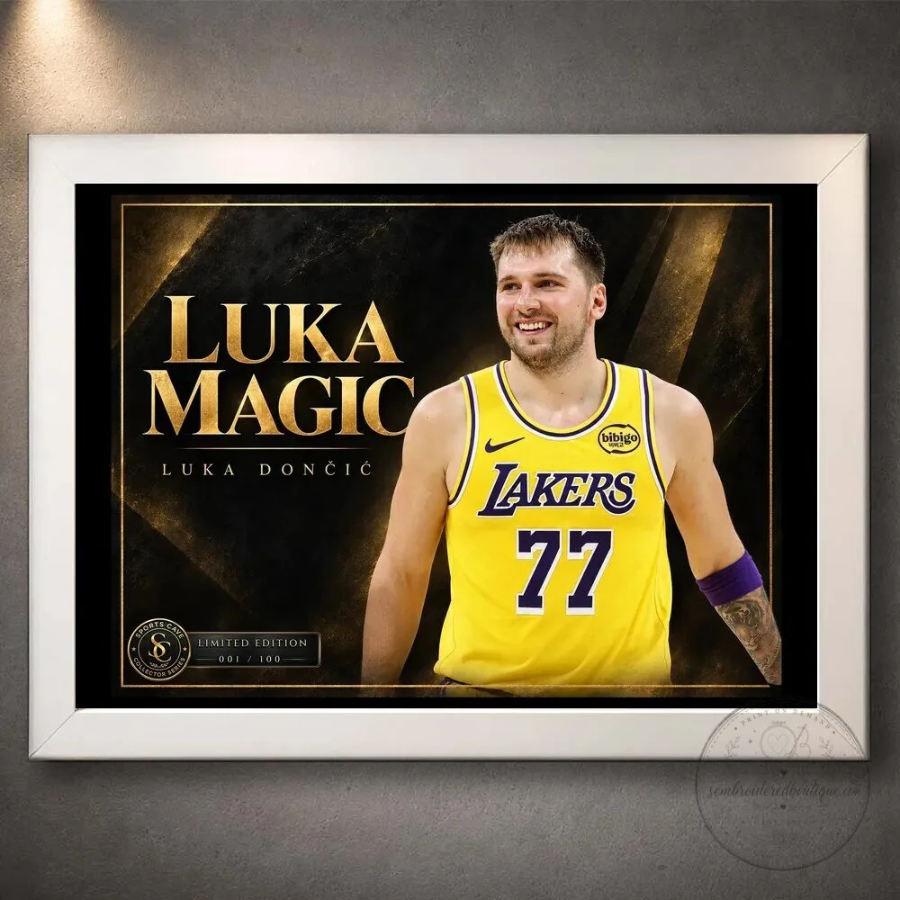 Luka Dončić Los Angeles Lakers Basketball Star Wall Art Decor 16 Luka Dončić Los Angeles Lakers Basketball Star Wall Art Decor