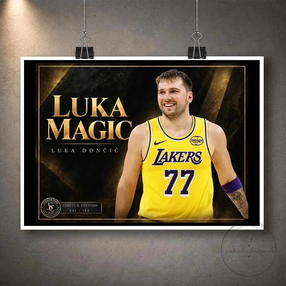 Luka Dončić Los Angeles Lakers Basketball Star Wall Art Decor 17 Luka Dončić Los Angeles Lakers Basketball Star Wall Art Decor