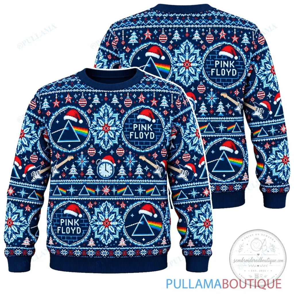 Pink Floyd The Dark Side of the Moon Christmas Holiday Sweatshirt Pink Floyd The Dark Side of the Moon Christmas Holiday Sweatshirt