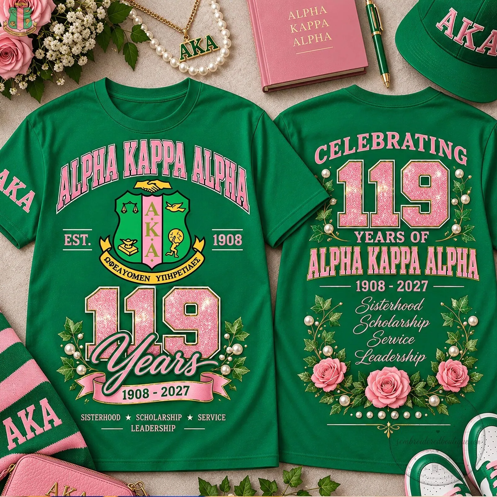 New York Yankees Baseball Personalized Name Slippers for Men and Women 8 119 Years of Sisterhood Celebration T-Shirt for Alpha Kappa Alpha Sorority with Scholarship Service