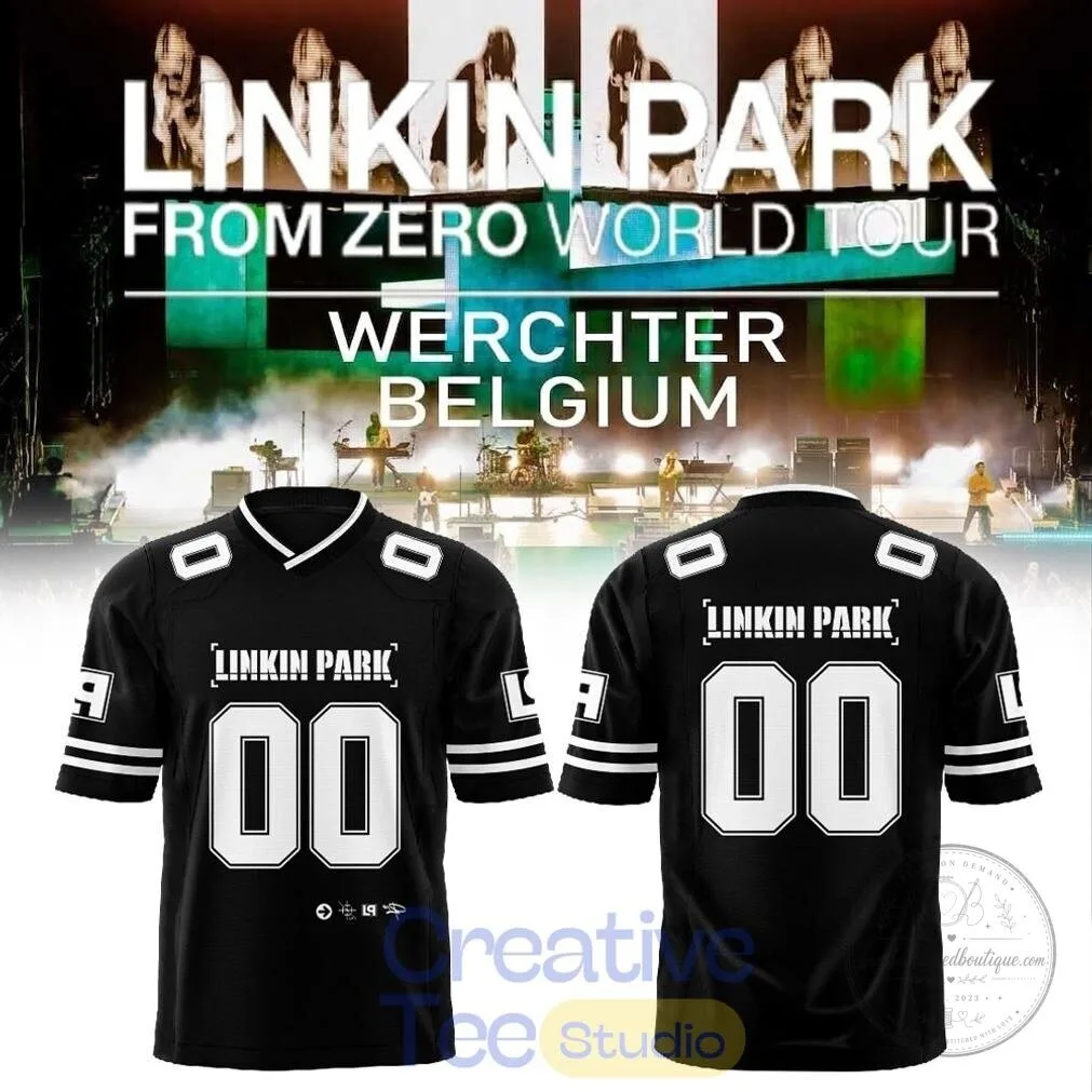 Linkin Park From Zero World Tour Werchter Belgium Football Jersey 2 Linkin Park From Zero World Tour Werchter Belgium Football Jersey