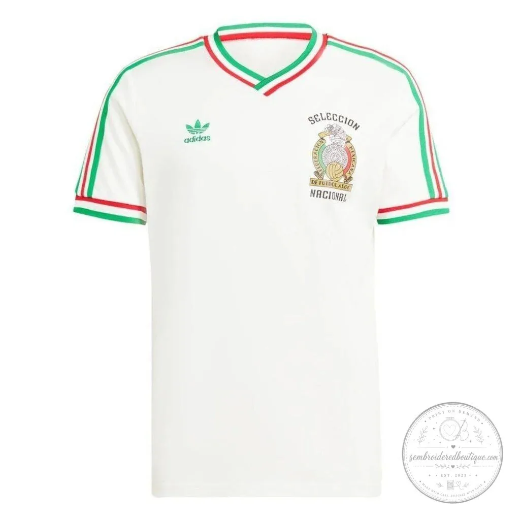 Mexico 1985 Retro Away Football Jersey Adidas Seleccion Nacional