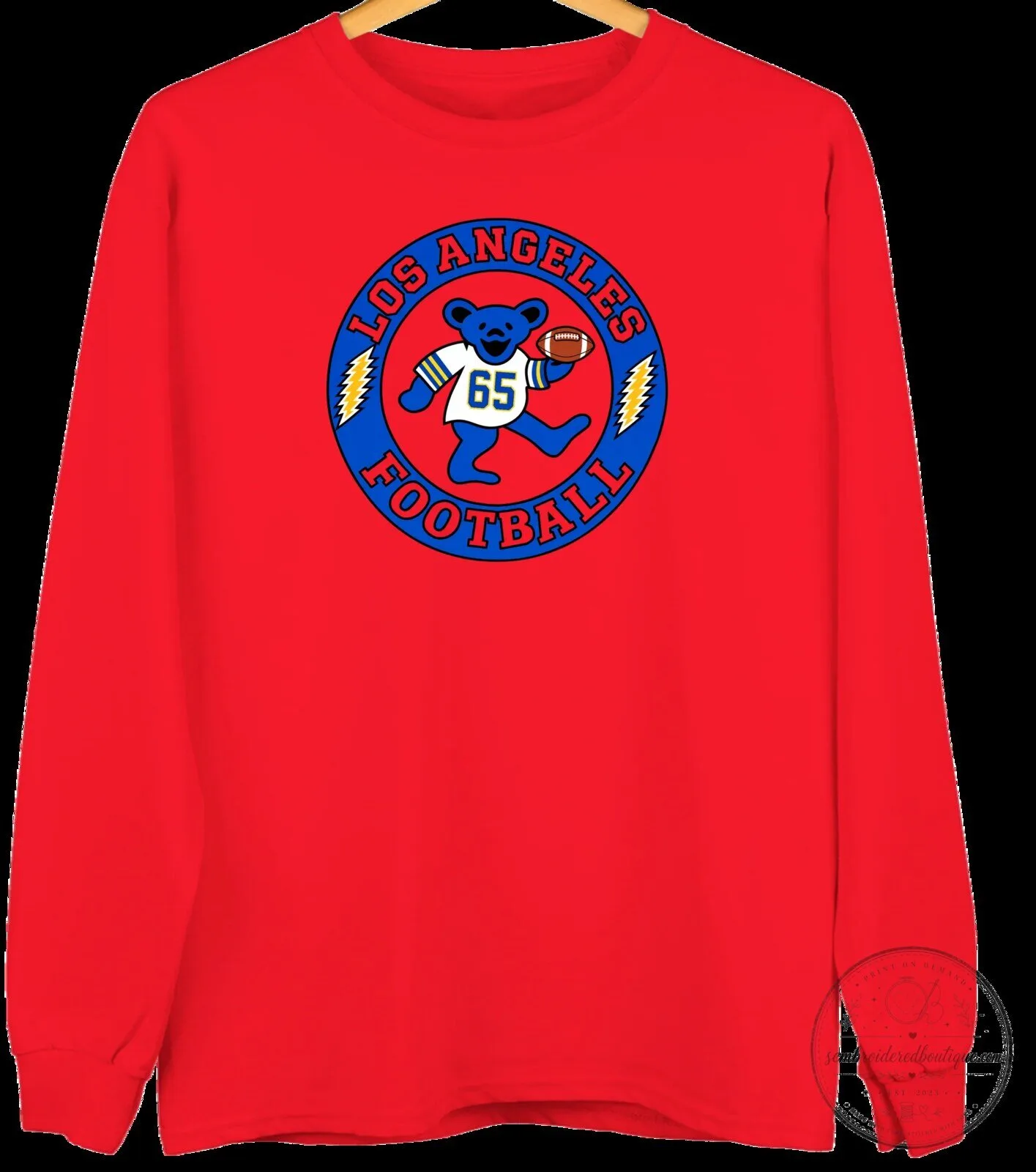 Los Angeles Football Dancing Bear Crewneck Sweatshirt 10 Los Angeles Football Dancing Bear Crewneck Sweatshirt