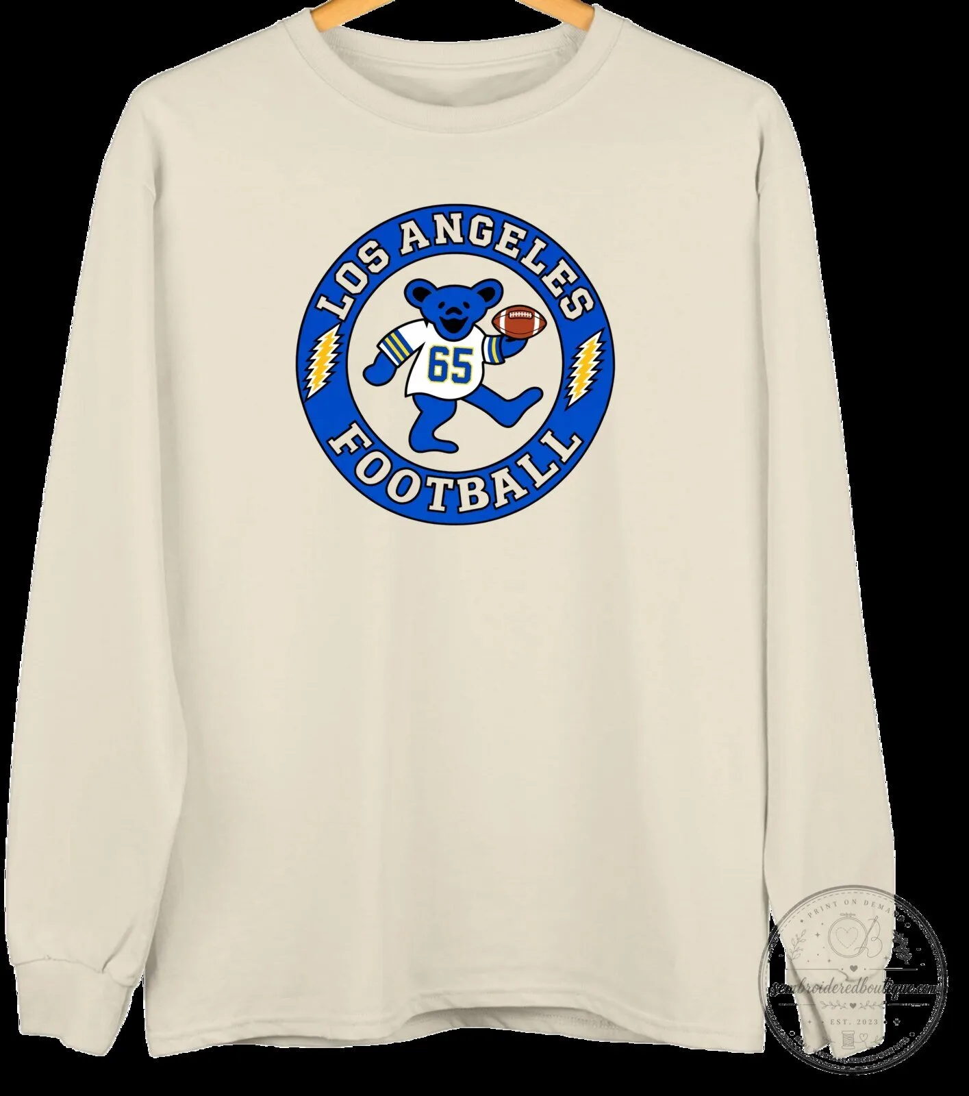 Los Angeles Football Dancing Bear Crewneck Sweatshirt 11 Los Angeles Football Dancing Bear Crewneck Sweatshirt