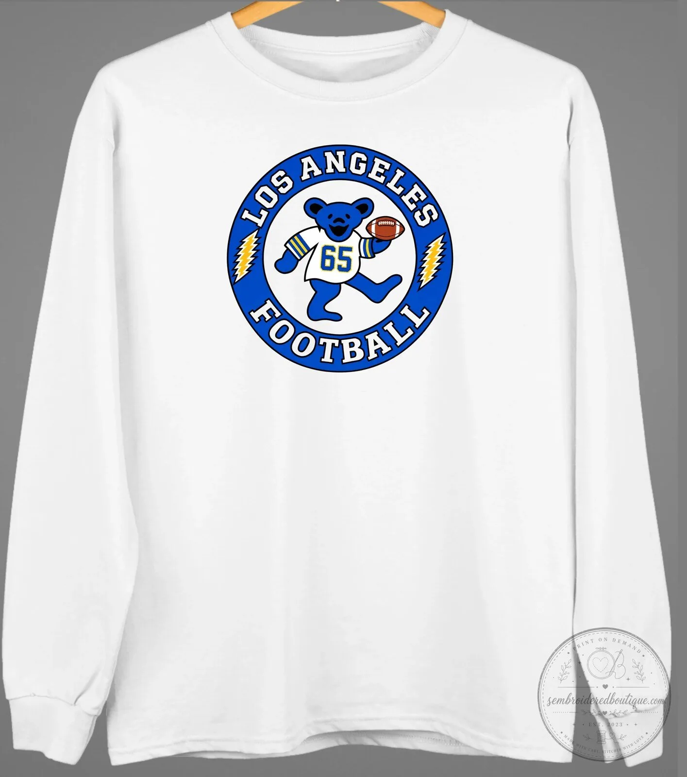 Los Angeles Football Dancing Bear Crewneck Sweatshirt 15 Los Angeles Football Dancing Bear Crewneck Sweatshirt