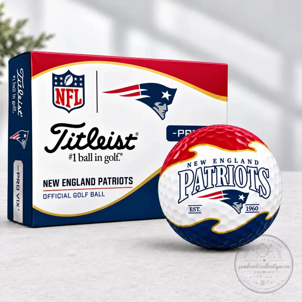 New England Patriots NFL Titleist Pro V1x Golf Ball Set New England Patriots NFL Titleist Pro V1x Golf Ball Set