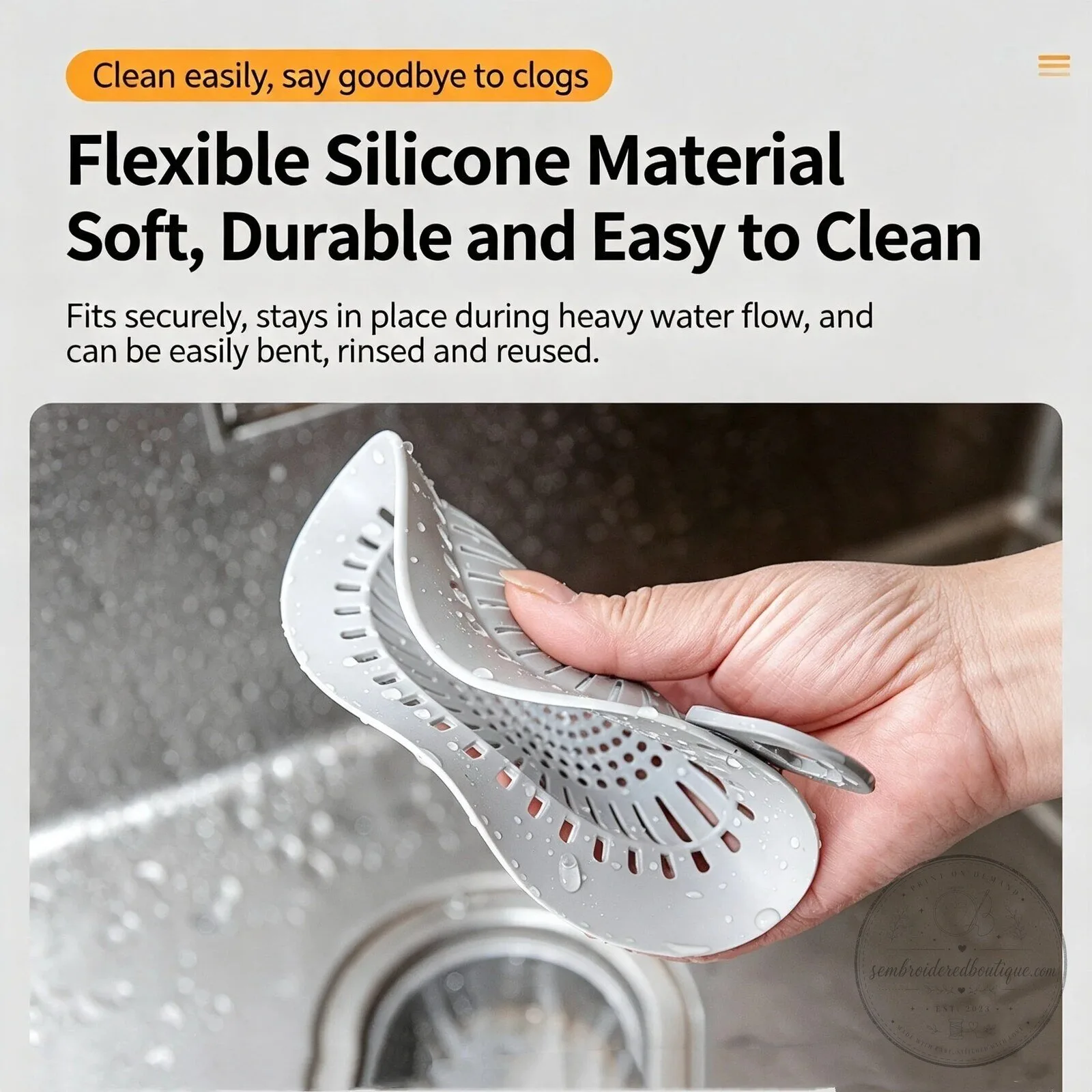 Silicone Drain Hair Catcher for Shower and Sink Clog Prevention 20 Silicone Drain Hair Catcher for Shower and Sink Clog Prevention