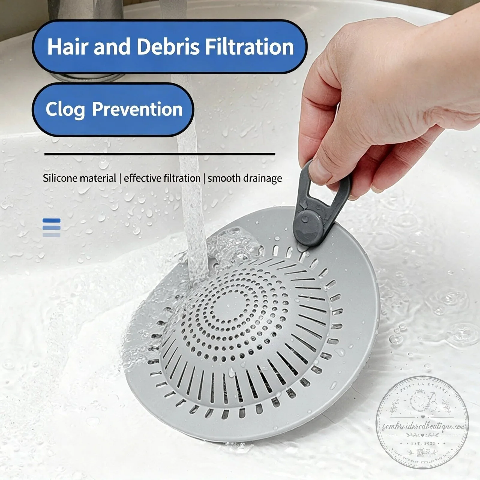 Silicone Drain Hair Catcher for Shower and Sink Clog Prevention 25 Silicone Drain Hair Catcher for Shower and Sink Clog Prevention